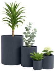 4-delige set plantenbakken – rond 1