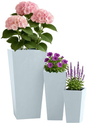 3-delige set plantenbakken – vierkant 2