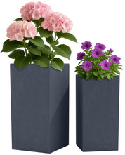 2-delige set plantenbakken – vierkant 3