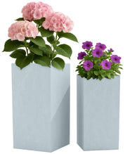 2-delige set plantenbakken – vierkant 3