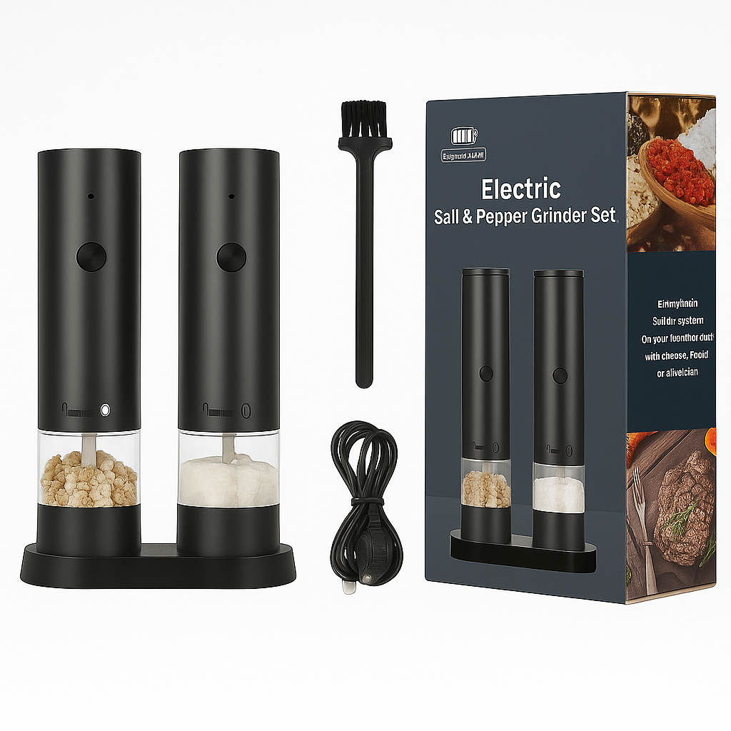 Elektrische Peper- & Zoutmolen Set – de upgrade die je keuken verdient