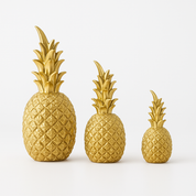 Ananas Decoratie Beelden – Goud, Zwart & Wit – 3 maten