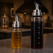 Olie en Azijn Dispenser van Glas – Hittebestendig & Stijlvol