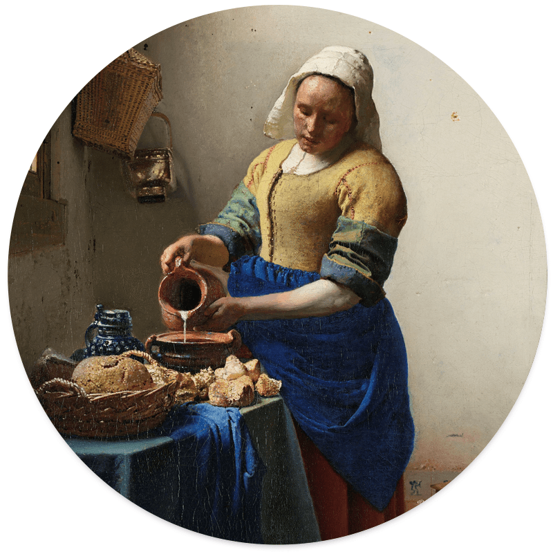 Muurcirkel Het Melkmeisje