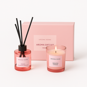 Cadeauset Geurkaars en Geurstokjes – Luxe Aroma Home Giftset