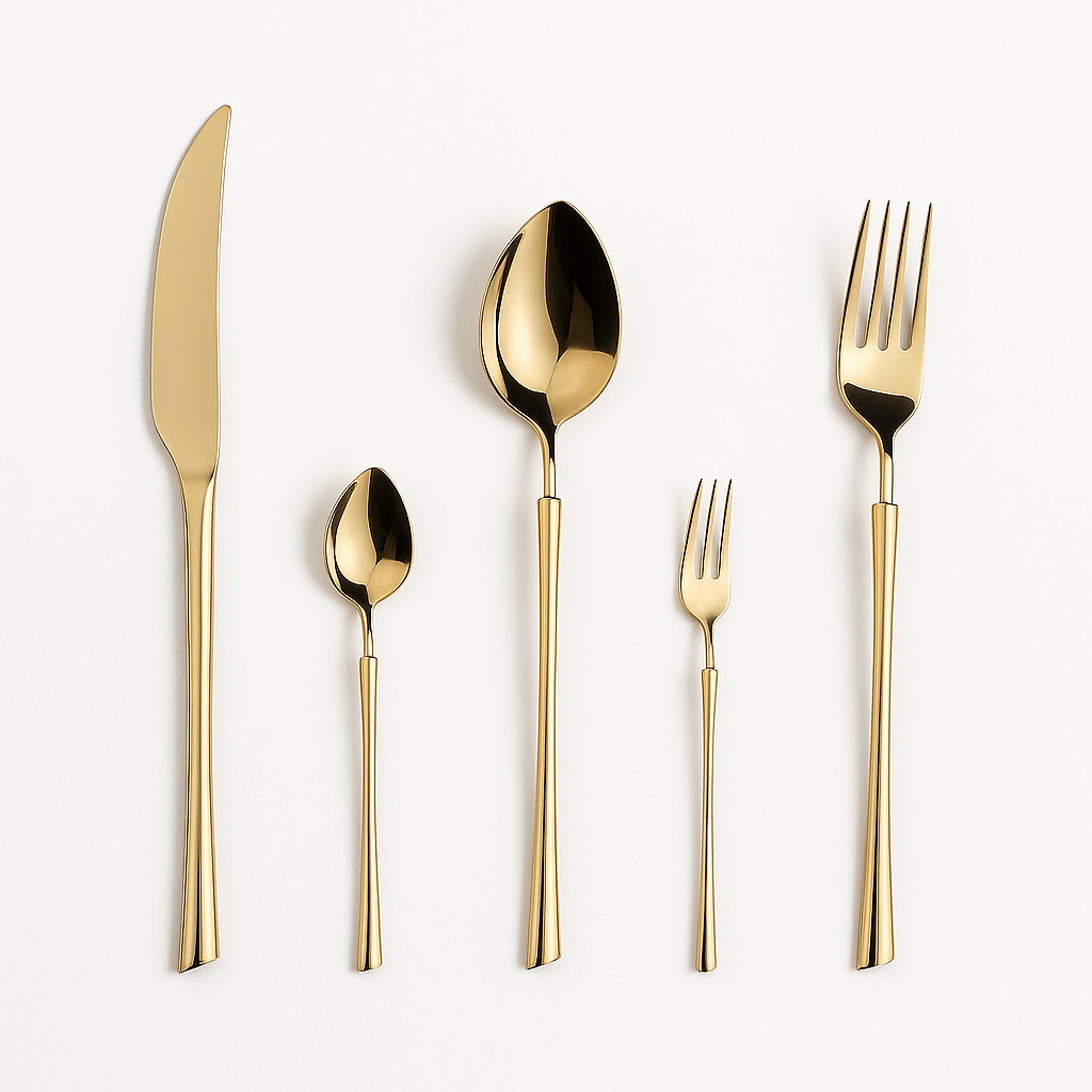 Bestekset Goud & Zilver – Eten in Stijl