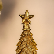 Gouden LED kerstboompje