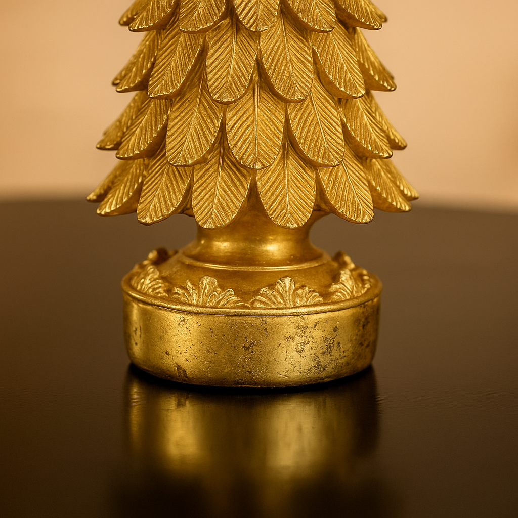 Gouden LED kerstboompje