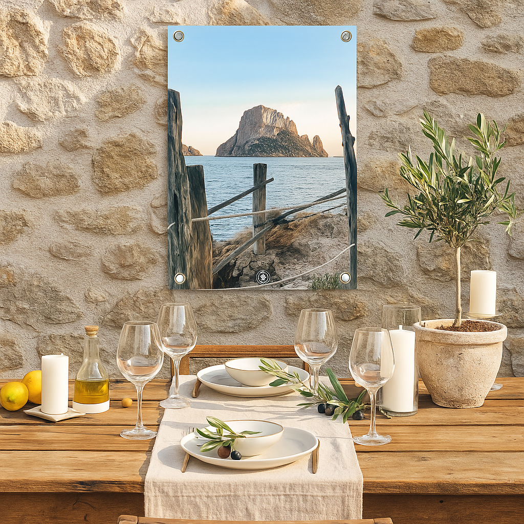 Tuinposter Ibiza – Mediterraanse Vibes in je Tuin