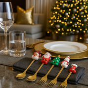 Kerst bestek set – Lepel & Vork in Cadeaudoos