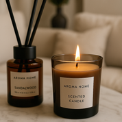 Cadeauset Geurkaars en Geurstokjes – Luxe Aroma Home Giftset