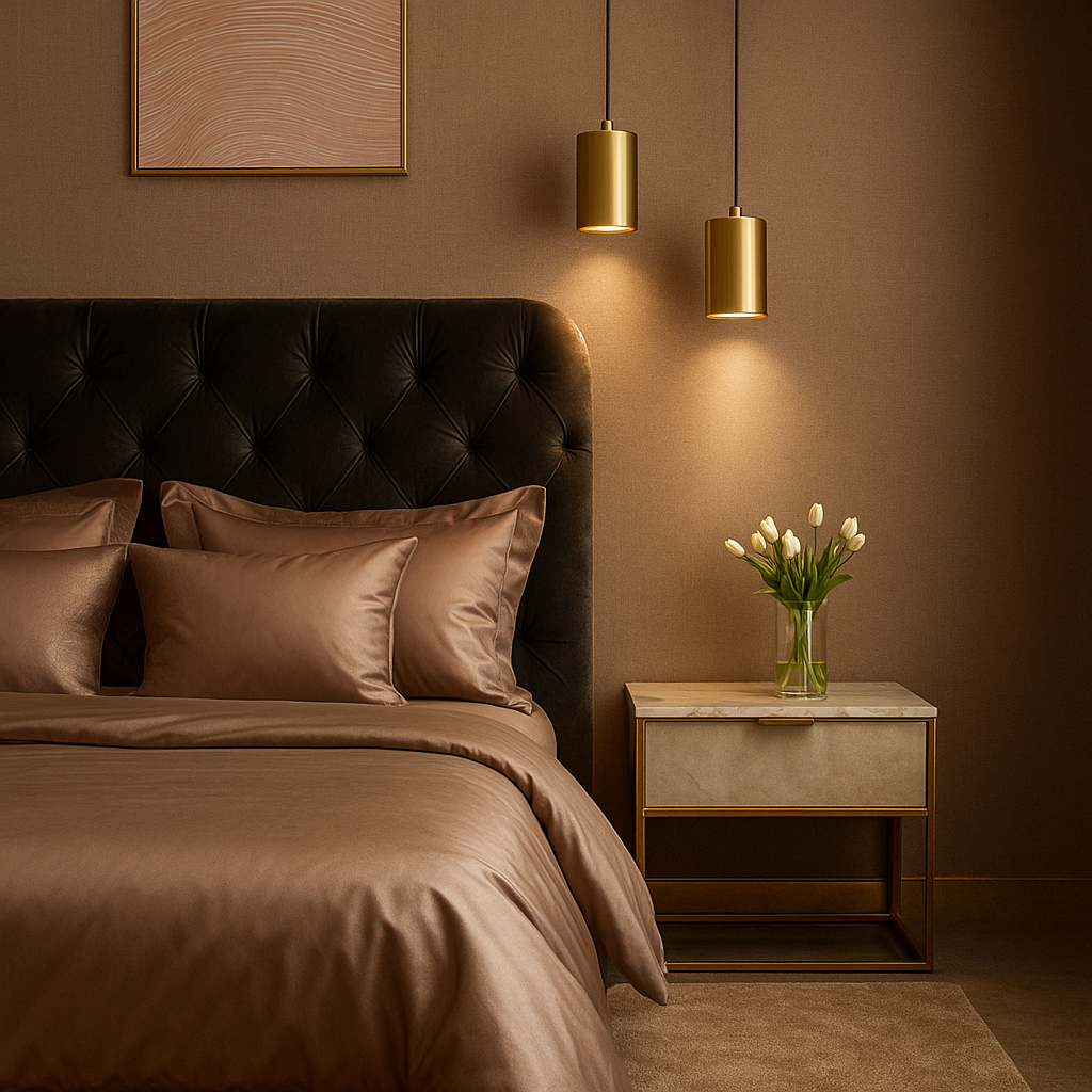 Minimalistische Cilinder Hanglamp – Messing & Zwart