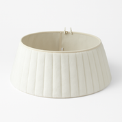 Witte kerstboomring met ribstructuur