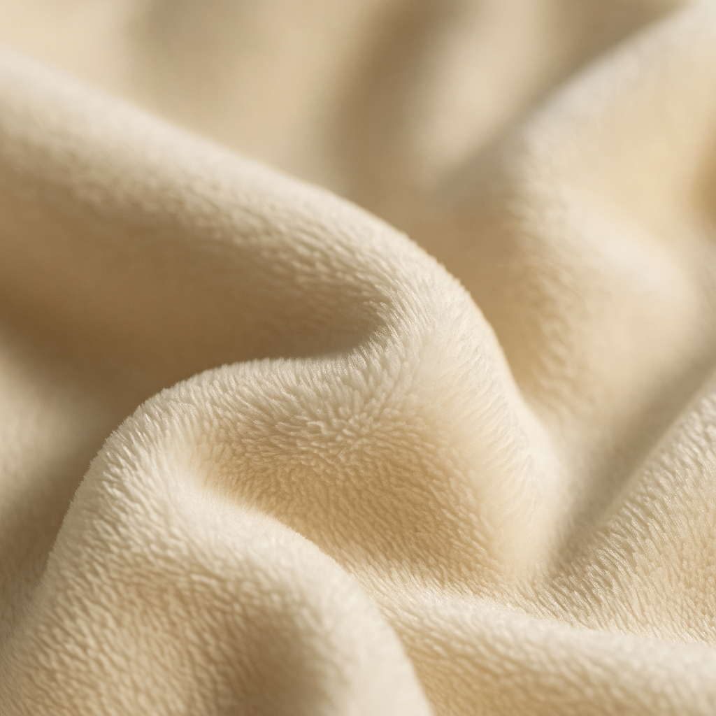 Zacht velvet dekbedovertrek – Beige