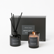 Cadeauset Geurkaars en Geurstokjes – Luxe Aroma Home Giftset