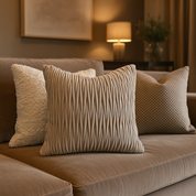 Luxe Kussenhoezen Beige & Taupe – Mix & Match