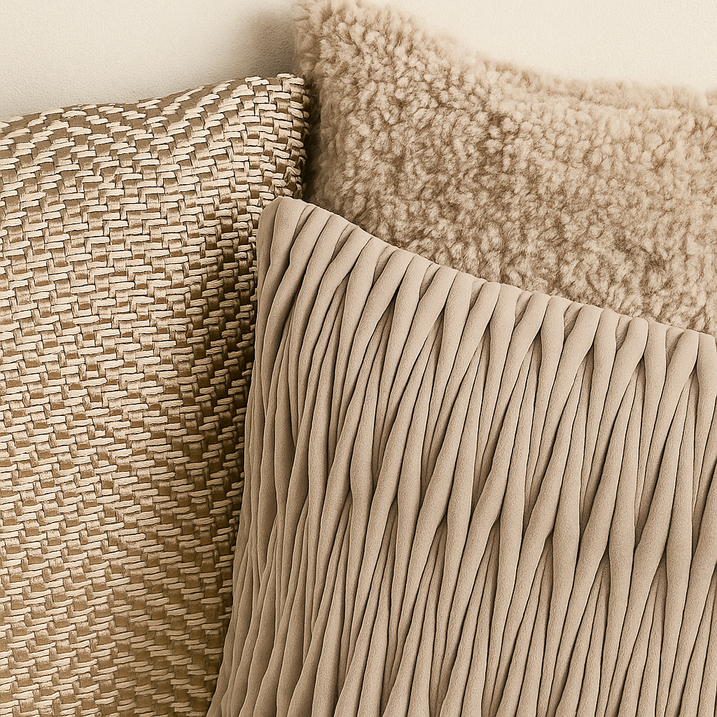 Luxe Kussenhoezen Beige & Taupe – Mix & Match